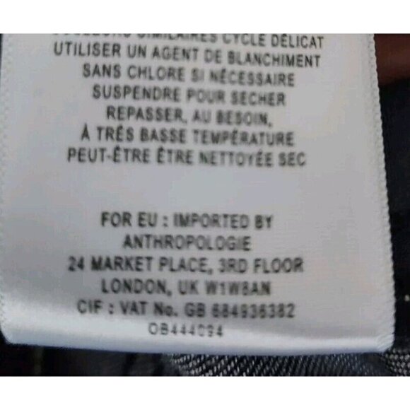 Pilcro & Letterpress Superscript Hi Rise Flare Leg Dark Wash Denim Jean 27 - Picture 13 of 13